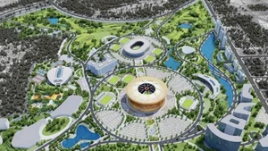 Perspective du projet de Zone urbaine sportive Olympique.