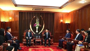 Lors de la réception. Photo : VNA.