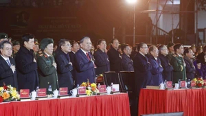 Le secrétaire général du Parti To Lam lors du programme. Photo : NDEL.