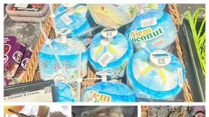 Des produits vietnamiens sont commercialisés dans la chaîne de supermarchés Goodwine en Ukraine. Photo : congthuong.vn