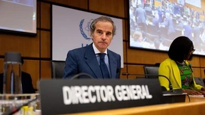 Le directeur général de l'AIEA, Rafael Grossi, lors d'une réunion spéciale du Conseil des gouverneurs de l'agence pour discuter de l'attaque d'Israël contre l'Iran visant des installations nucléaires, au siège de l'AIEA à Vienne, en Autriche, le 16 juin 2025. Photo : REUTERS/Elisabeth Mandl. 