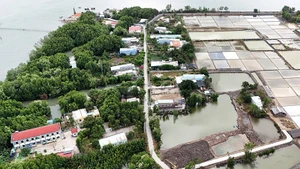 Vue aérienne d’un coin pittoresque de l’îlot Thieng Lieng.
