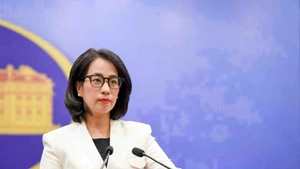 La porte-parole du ministère des Affaires étrangères, Pham Thu Hang. 