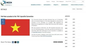 Le Vietnam finalise les démarches d’adhésion à la Convention de La Haye (Apostille)