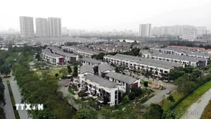 Projet d'appartements haut de gamme de Gamuda Gardens à Hanoï, financé par le groupe immobilier malaisien Gamuda Land. Photo : VNA. 