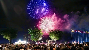 Hô Chi Minh-Ville prévoit six sites de feux d’artifice pour célébrer le Nouvel An 2026. Photo : VNA. 