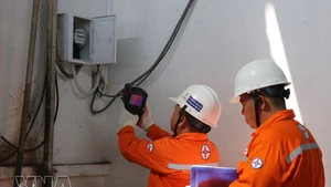 Le personnel de la Compagnie générale d’électricité de Ho Chi Minh-Ville (EVNHCMC) 