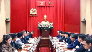 Lors de la réception. Photo : VNA 