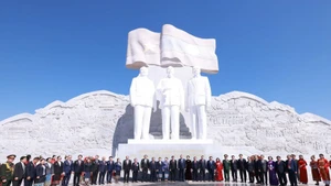 Délégués lors de la cérémonie. Photo : VNA. 
