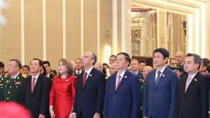 Les délégués des deux pays à la cérémonie. Photo: baoquocte 