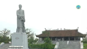  Le site commémoratif du grand érudit Le Quy Don situé dans la commune de Doc Lap, district de Hung Ha, province de Thai Binh. Photo : Service de la Culture, des Sports et du Tourisme de la province de Thai Binh.