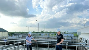 Une station d’épuration centralisée à Hai Duong. Photo : baohaiduong.