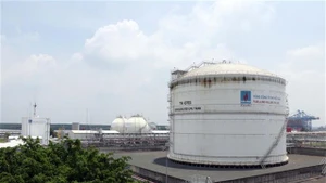 Réservoirs de stockage de gaz liquéfié au terminal PV GAS de Vung Tau. Photo : VNA.