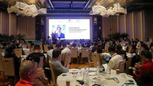 Conférence de promotion de l'investissement Khánh Hòa - Singapour. Photo : VNA.