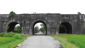 La citadelle de la dynastie Hô dans la province de Thanh Hoa. Photo : VNA.