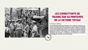 Les combattants de Truong Son au printemps de la victoire totale