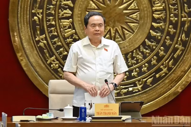 Le président de l’Assemblée nationale, Tran Thanh Man. Photo : NDEL. 