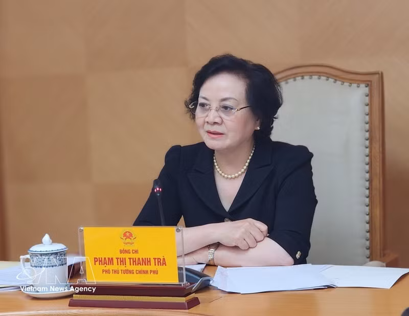 La vice-Première ministre Pham Thi Thanh Tra, cheffe du Comité de pilotage national chargé de la recherche, de la collecte et de l’identification des restes de martyrs. Photo : VNA.
