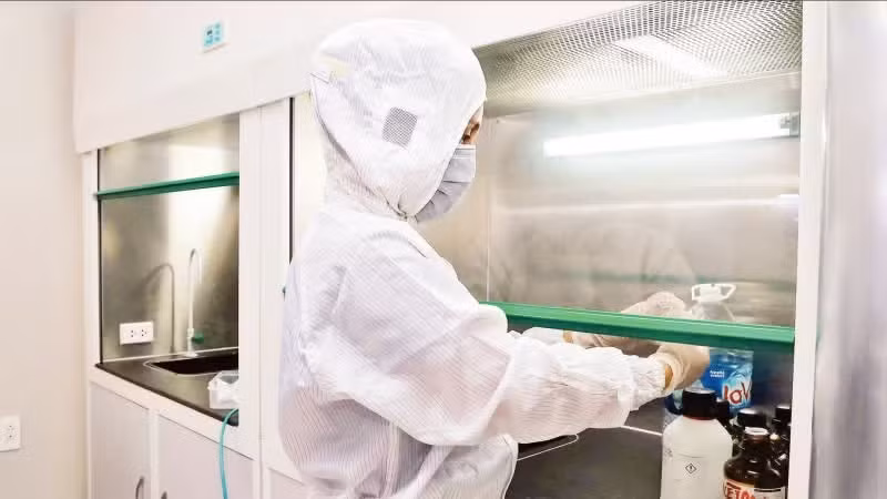 Des activités de recherche menées à l'Académie vietnamienne des sciences et des technologies. (Photo : Manh Xuan)