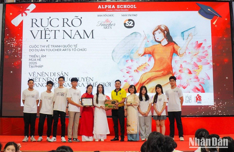 Le concours « La vivacité du Vietnam » a reçu une large participation des enfants dans de nombreuses provinces et villes du Vietnam.