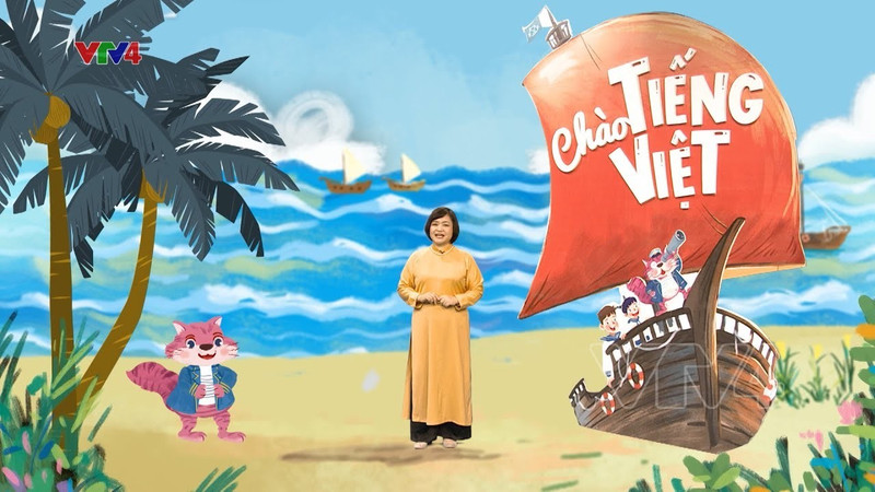 Le programme « Chao tieng Viet » (Bonjour vietnamien), diffusé sur VTV4 depuis avril 2023. 