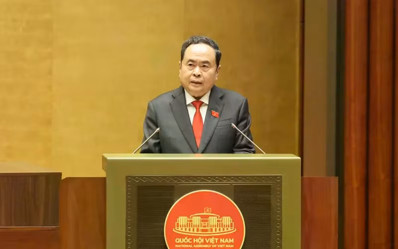 Le président de l’Assemblée nationale Tran Thanh Man. Photo : SGGP.