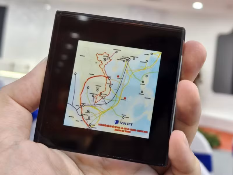 Schéma du câble terrestre VSTN, reliant Da Nang (Vietnam) à Singapour, en passant par le Laos, la Thaïlande et la Malaisie. Photo : VNE. 