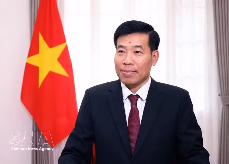 Le vice-ministre vietnamien des Affaires étrangères, Nguyen Manh Cuong. Photo : VNA.