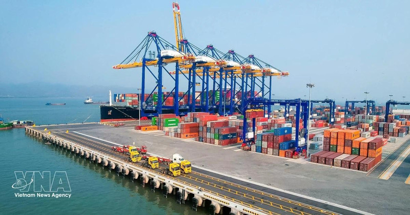 Port international de Lach Huyen dans la ville de Hai Phong. Photo : VNA. 