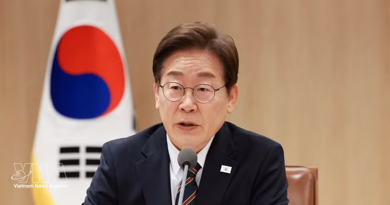 Le président sud-coréen, Lee Jae Myung. Photo : Yonhap/VNA. 