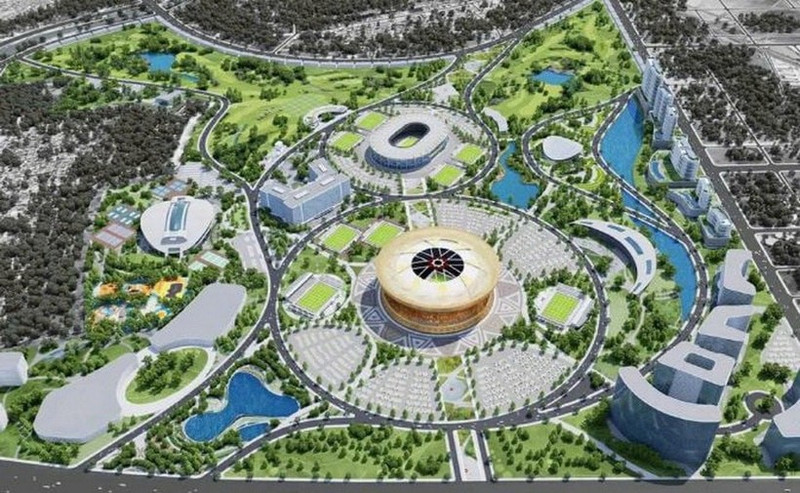 Perspective du projet de Zone urbaine sportive Olympique.