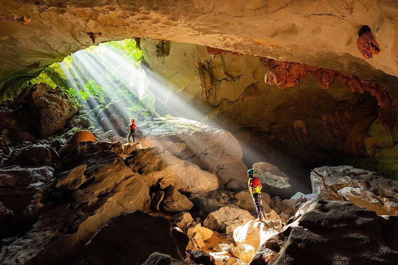 De nombreux circuits d’aventure attirent les visiteurs dans le parc national de Phong Nha - Ke Bang. Photo : baoquocte. 
