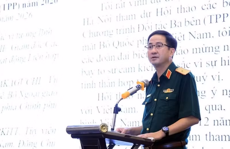 le général de division Pham Manh Thang, directeur du Département vietnamien des opérations de maintien de la paix. Photo : VNA.