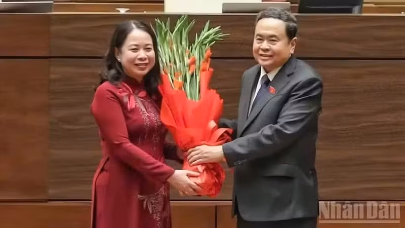 Vo Thi Anh Xuan réélue vice-présidente de l'État pour le mandat 2026-2031. Photo : VNA 