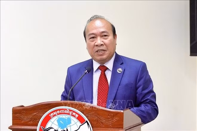 Tith Rithipol, vice-secrétaire d’État au Commerce du Cambodge. Photo : VNA.