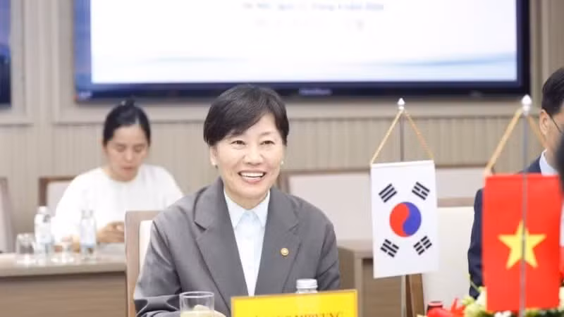 La ministre sud-coréenne de l’Agriculture, de l’Alimentation et du Développement rural, Song Mi-ryung.