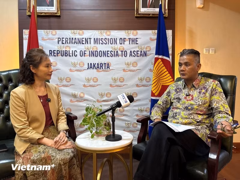 L'ambassadeur d'Indonésie auprès de l'ASEAN, Derry Aman. Photo : VNA.