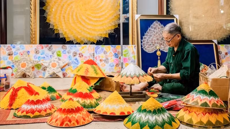 Des objets artisanaux fabriqués à la coopérative Sinh Duoc, dans la province de Ninh Binh. Photo : Coopérative Sinh Duoc