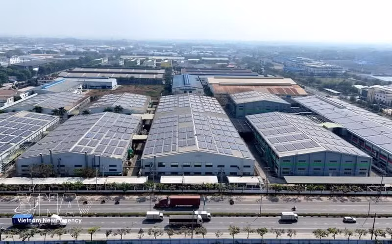 Vue de la zone industrielle Vietnam-Singapore (VSIP), à Hô Chi Minh-Ville. Photo : VNA.
