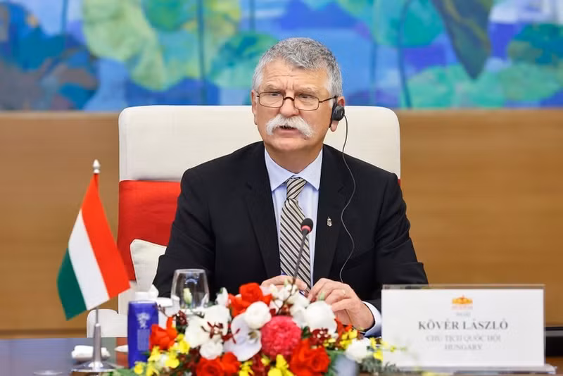 Le président de l’Assemblée nationale de Hongrie, Kover Laszlo. Photo : VNA.