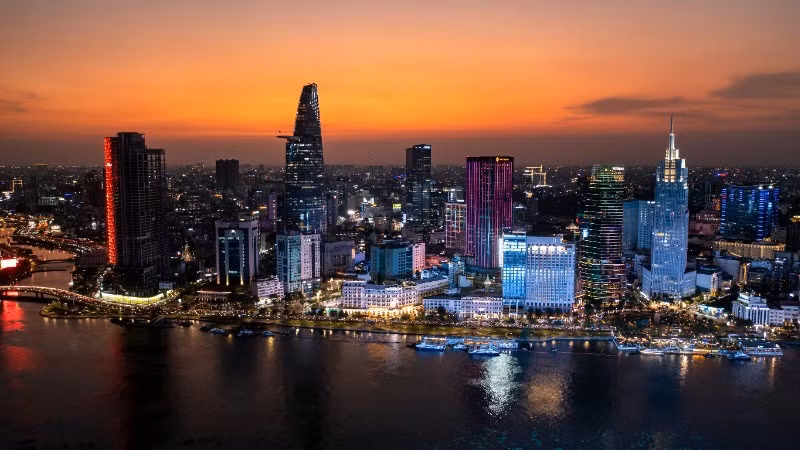 Un coin de Ho Chi Minh-Ville. Photo: NDEL