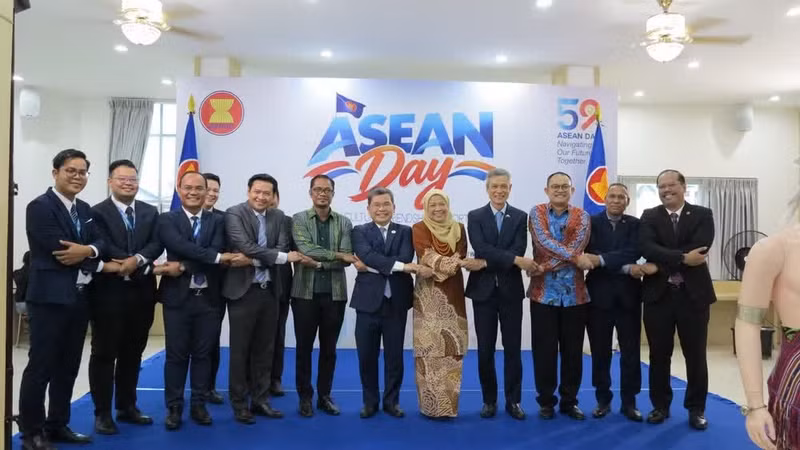 Les délégués lors de la Journée de l'ASEAN. Photo : NDEL