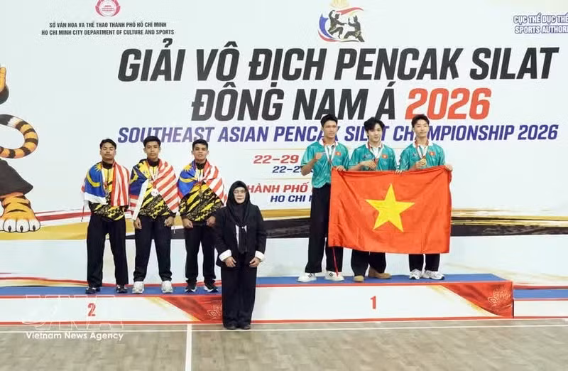Le Vietnam s’impose au Championnat de Pencak Silat d’Asie du Sud-Est 2026. Photo: VNA