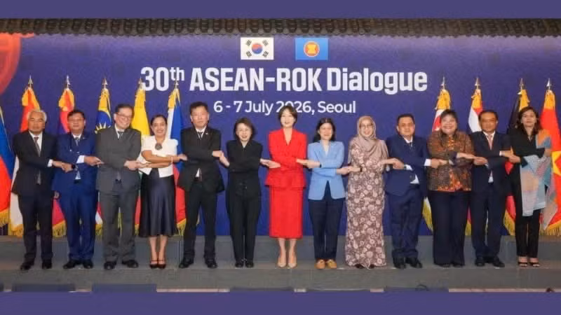 Des délégués participant au 30e dialogue ASEAN-République de Corée. Photo : Fournie par l'ambassade du Vietnam en République de Corée