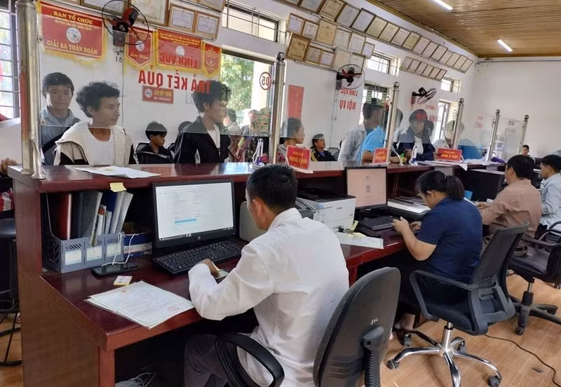 Centre de services d'administration publique de la commune de Tua Sin Chai, province de Lai Chau. Photo: VNA