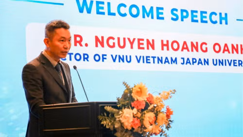Le docteur Nguyen Hoang Oanh, recteur de l’Université Vietnam – Japon. Photo : VJSS