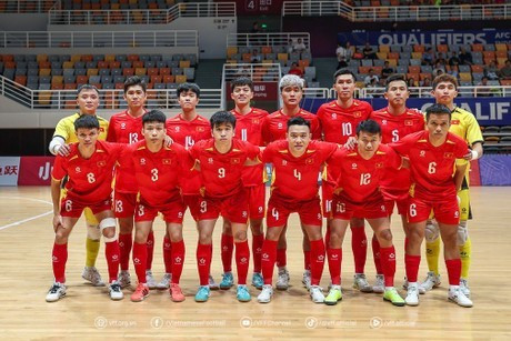 L'équipe masculine vietnamienne de futsal. Photo : VNA.