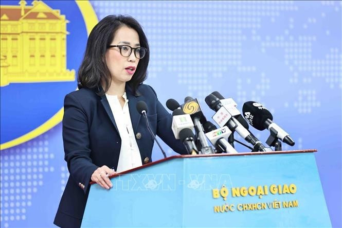La porte-parole du ministère des Affaires étrangères, Pham Thu Hang. Photo : VNA.