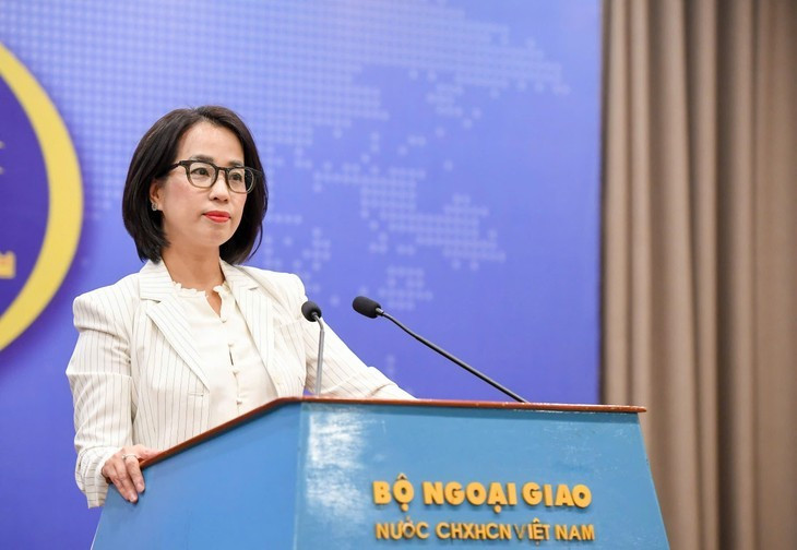 La porte-parole du ministère des Affaires étrangères, Pham Thu Hang. Photo : VOV.
