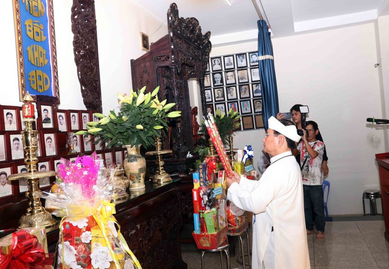 Cérémonie marquant le centenaire de la secte caodaïste à Ho Chi Minh-Ville. Photo : VNA.